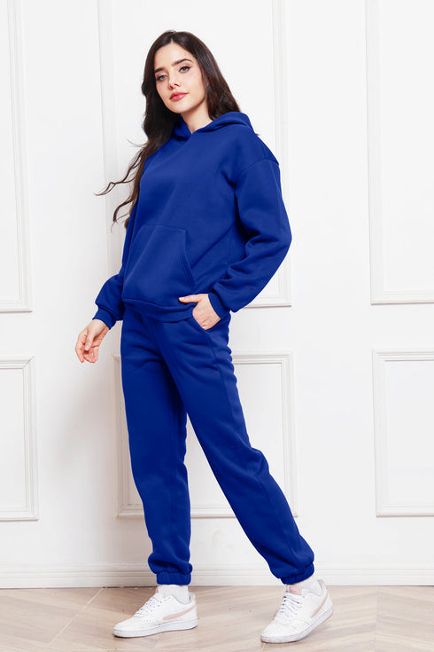 'Sarah' Long Sleeve Hoodie and Pants Set - Celes Fashion